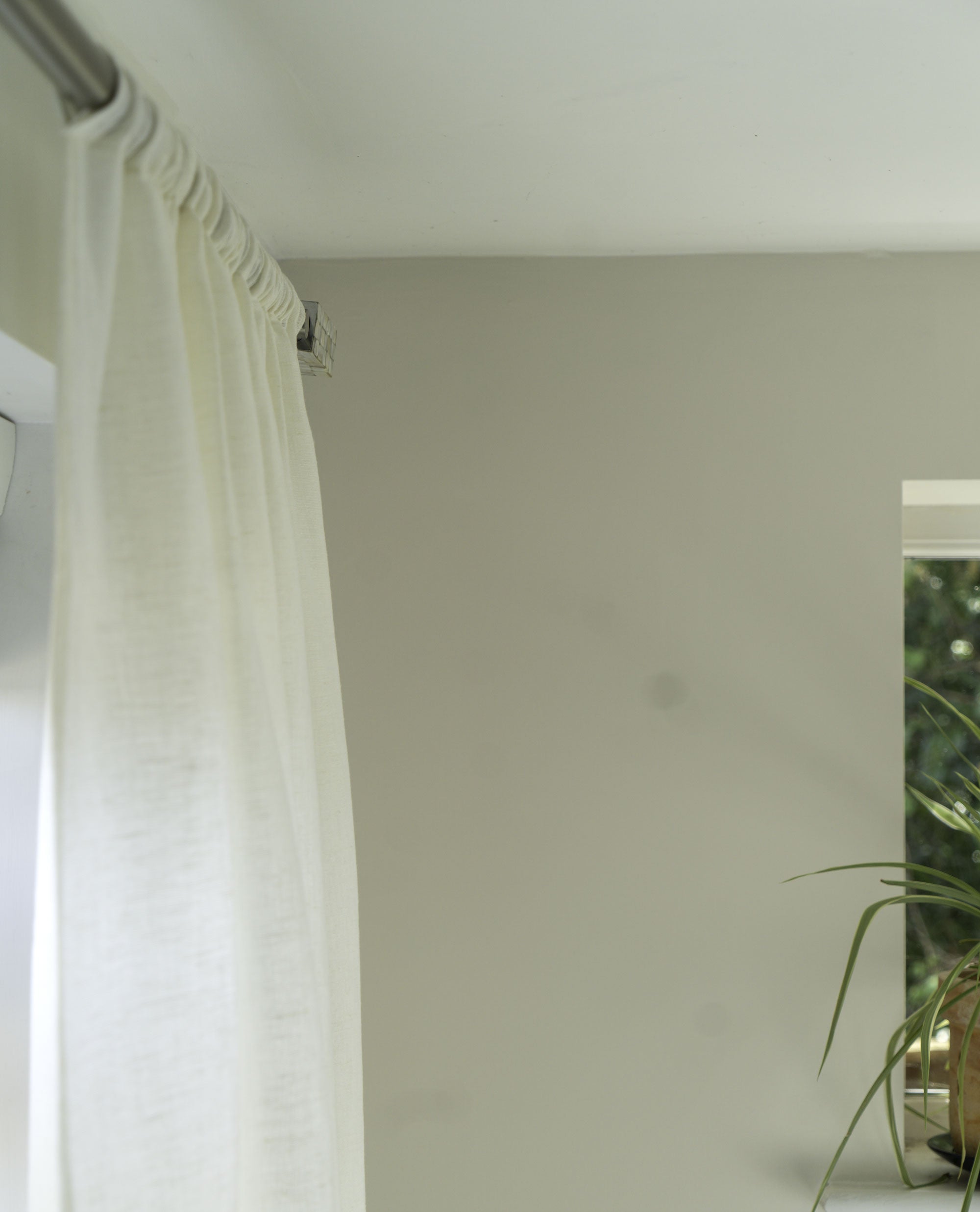 Serenity Ivory Recycled & Linen Mix Voile Panel