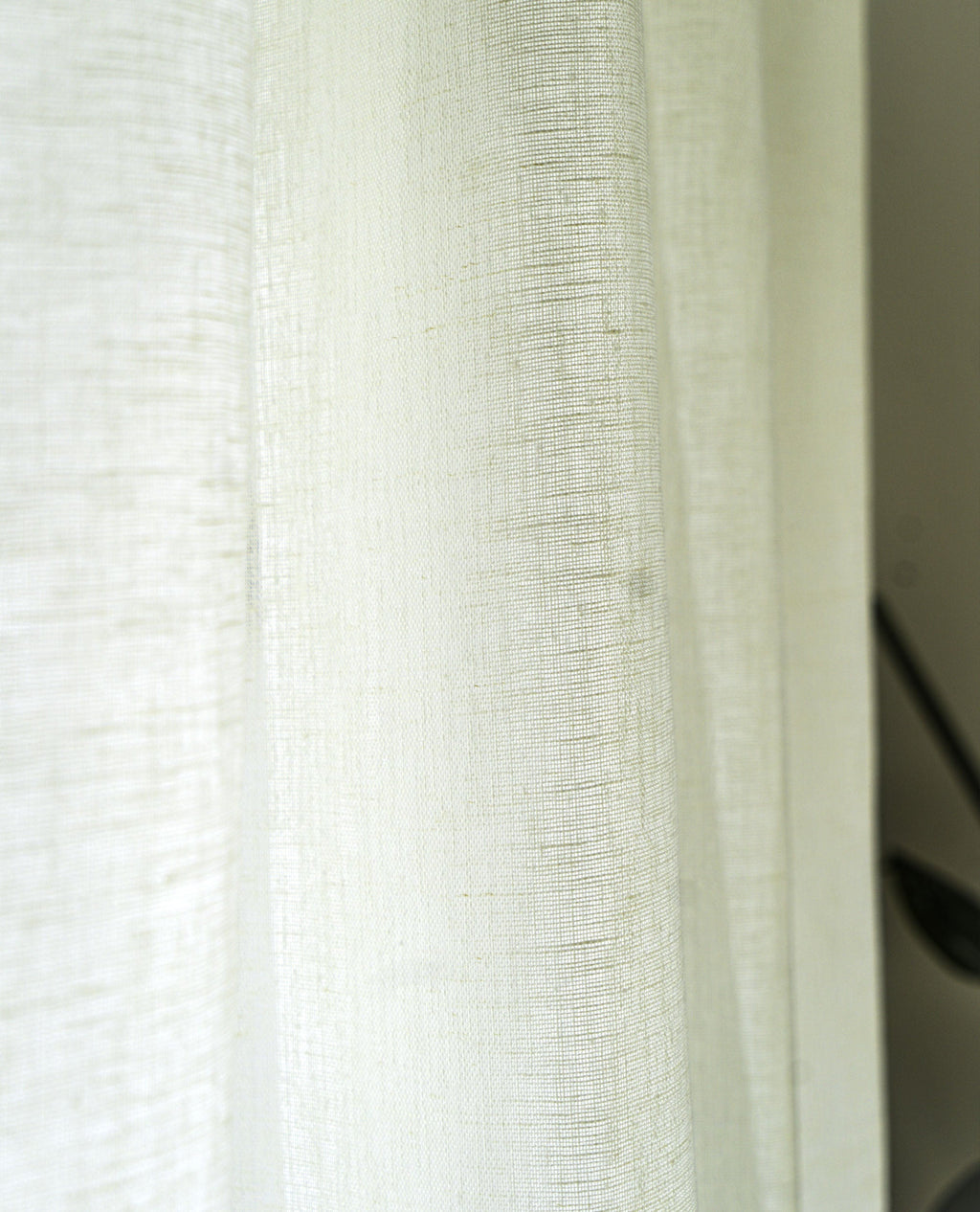 Serenity Ivory Recycled & Linen Mix Voile Panel