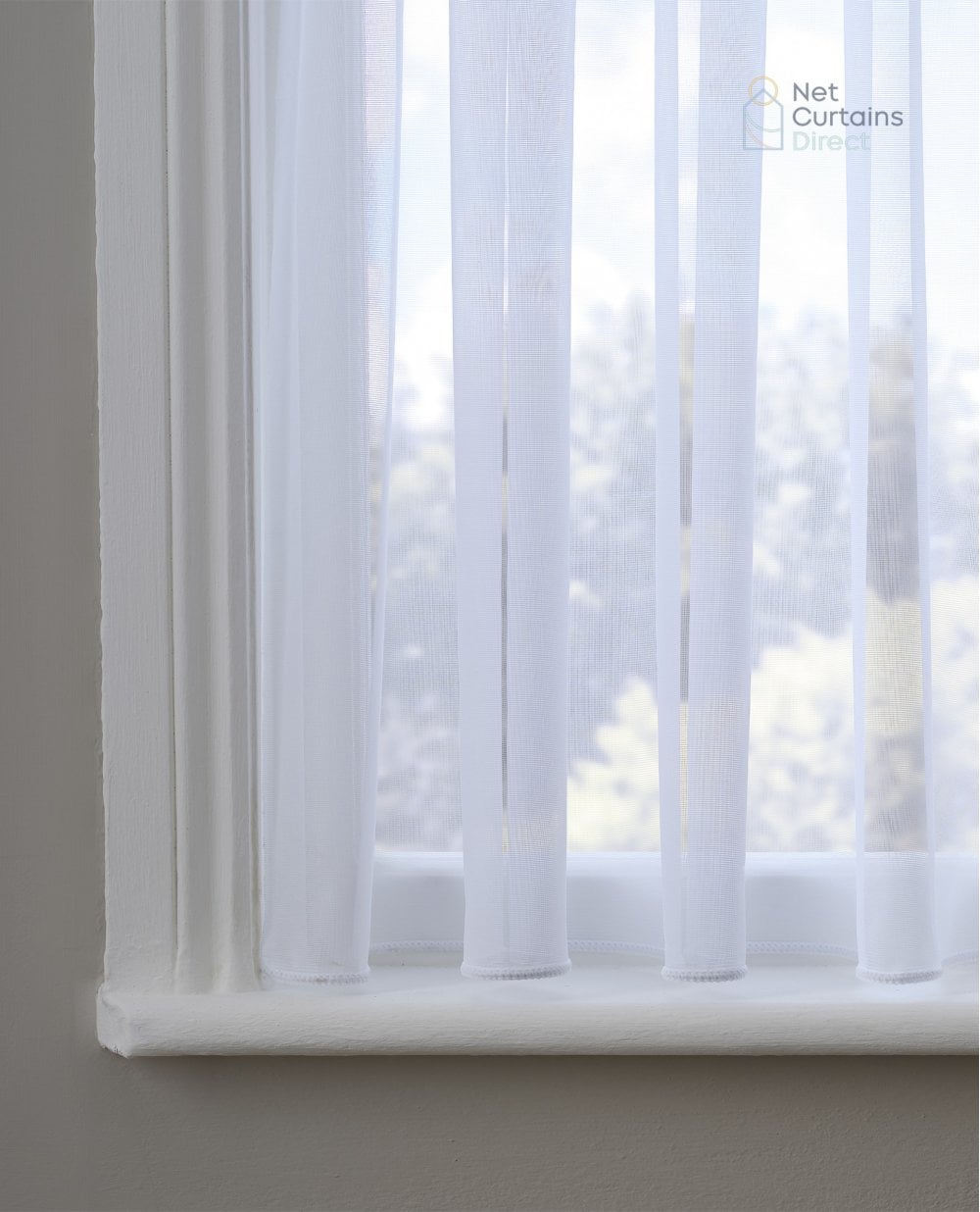 Fire Retardant Plain White Net Complete Roll