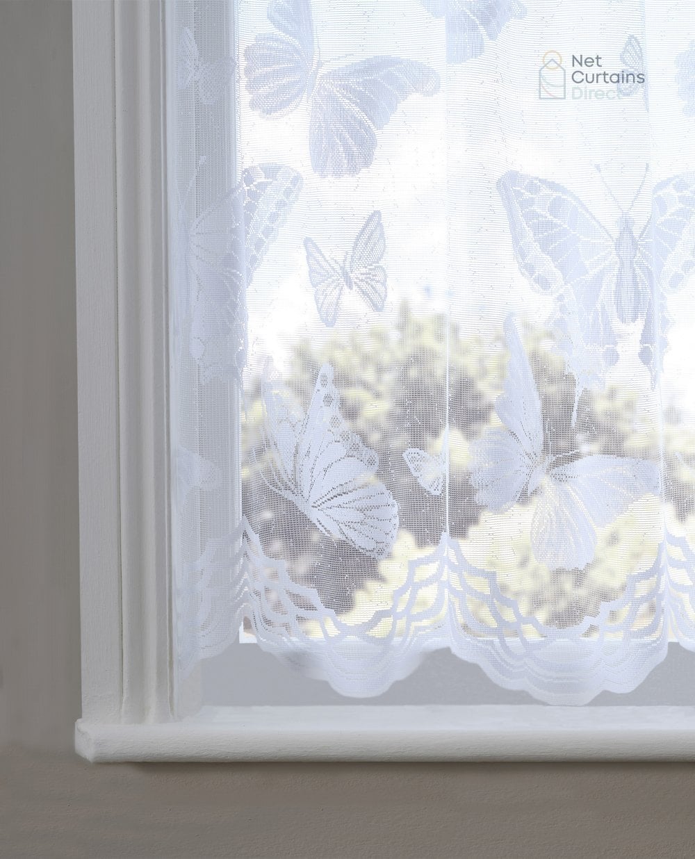 Mariposa Butterfly White Net Complete Roll