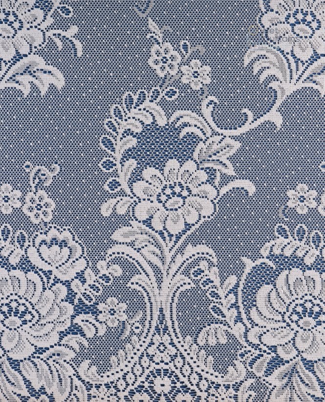 Clumber Floral White Net Complete Roll