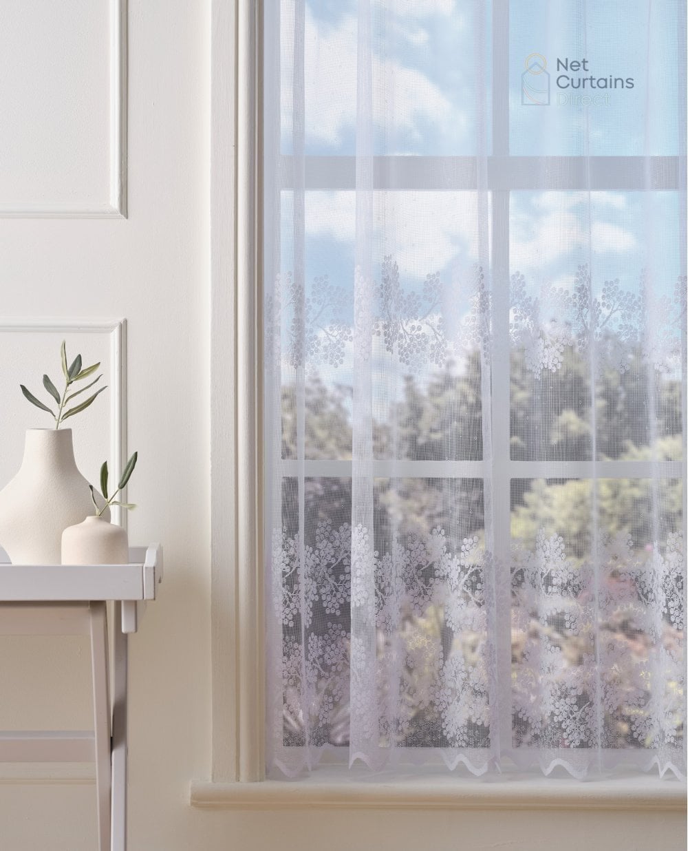 Coleton White Net Complete Roll