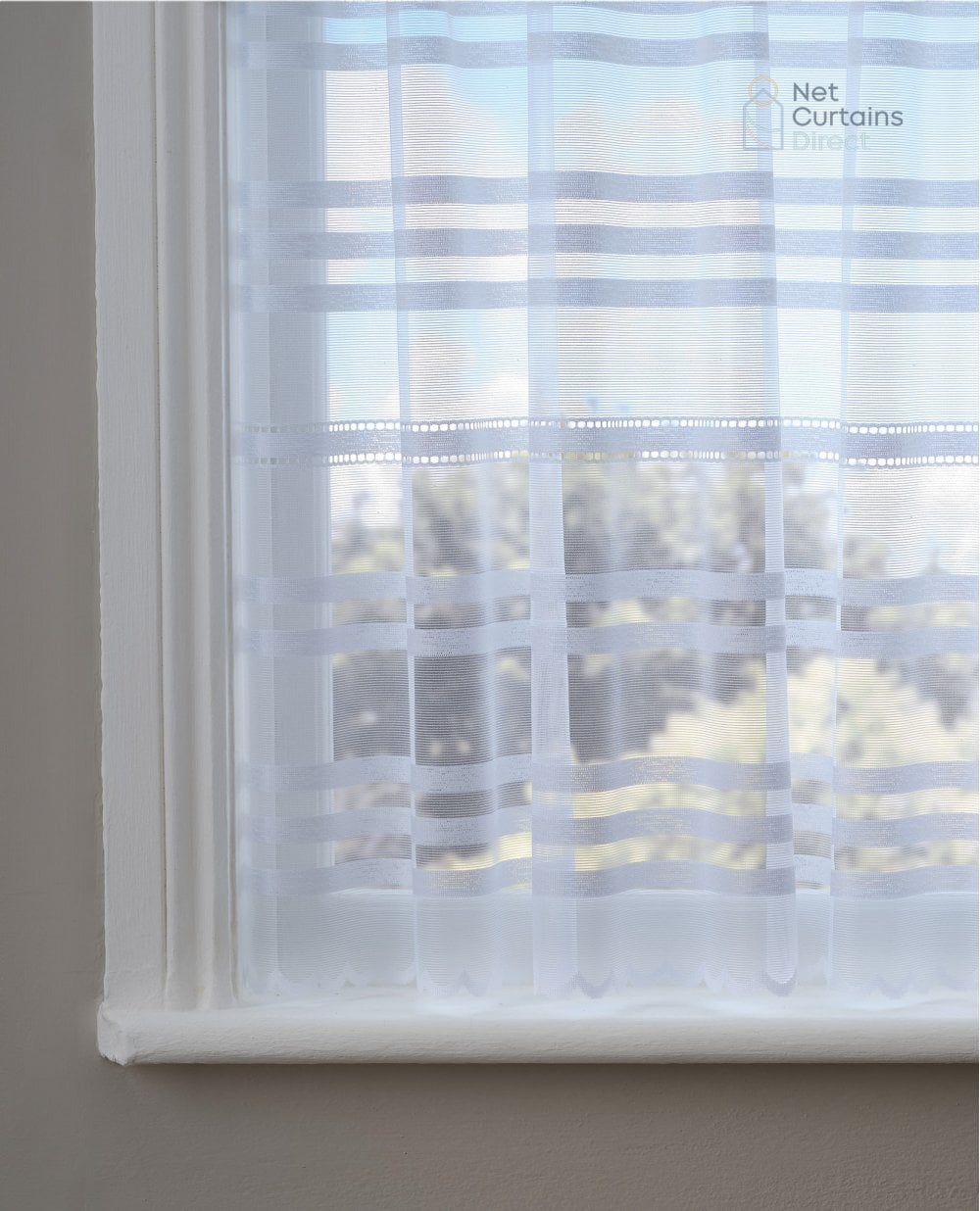 Hampton White Net Complete Roll