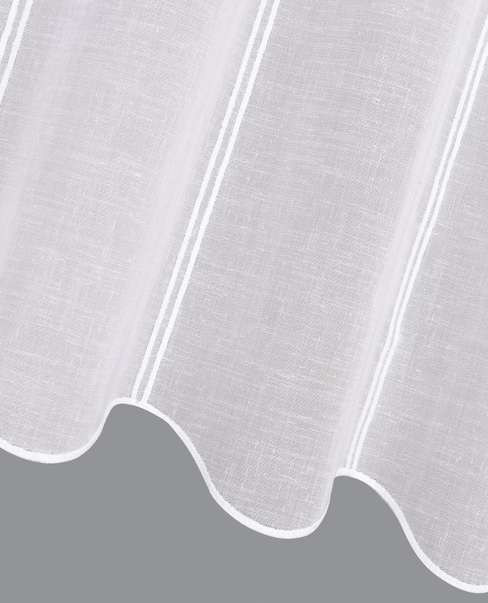 Happy White Voile Cafe Panel